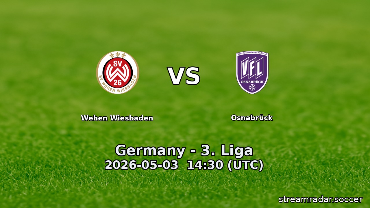 Wehen Wiesbaden vs Osnabrück