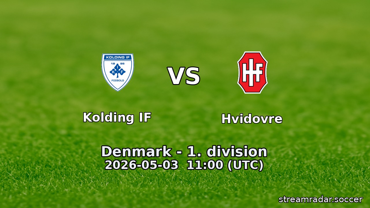 Kolding IF vs Hvidovre