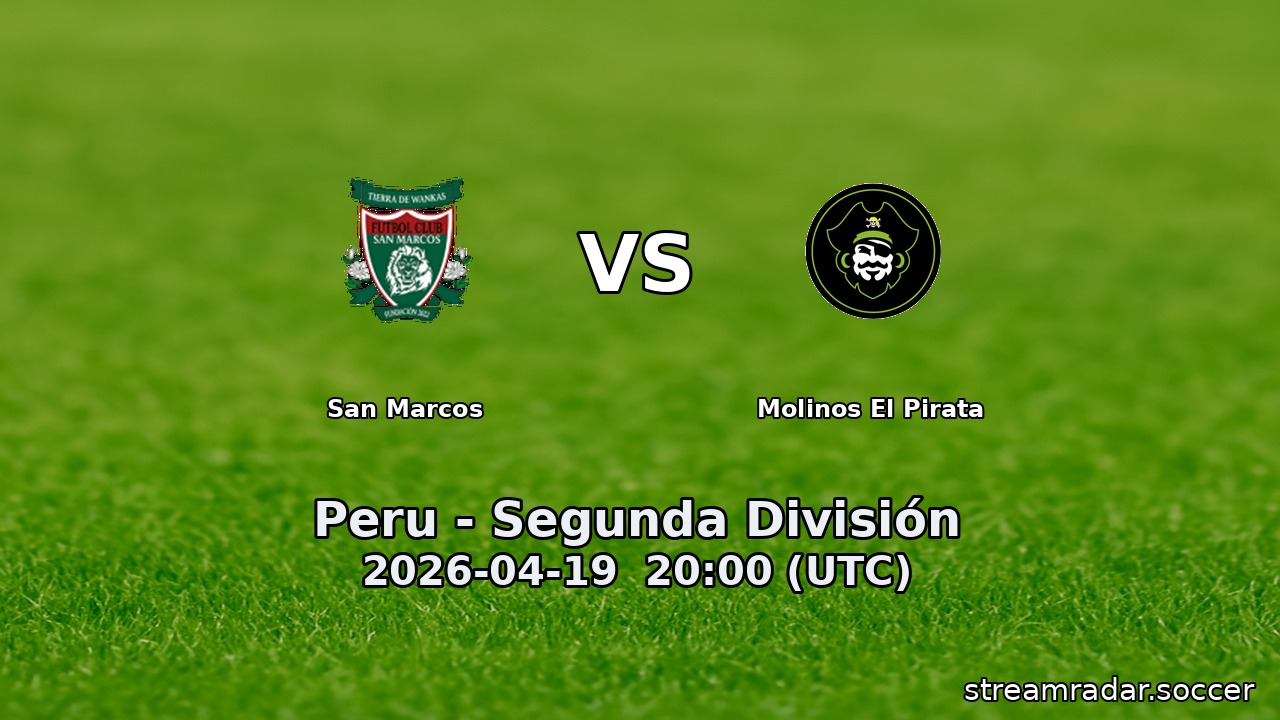 San Marcos vs Molinos El Pirata