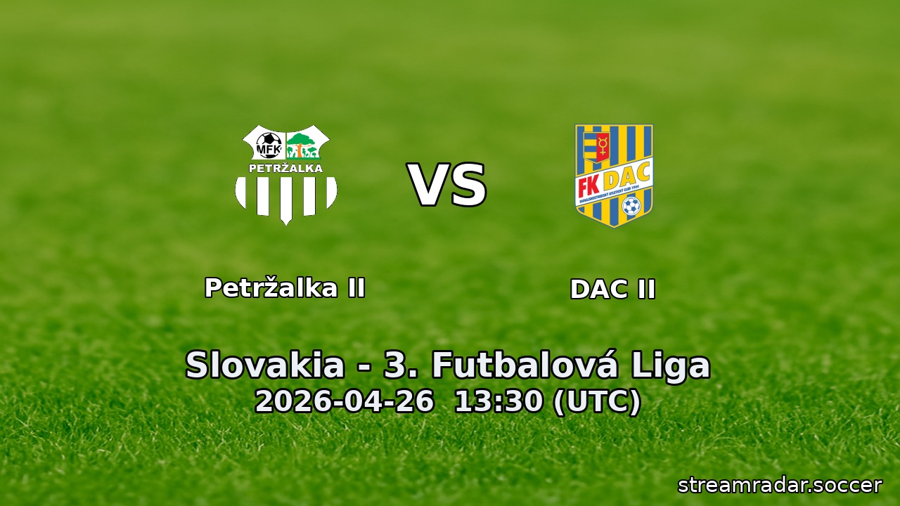 Petržalka II vs DAC II