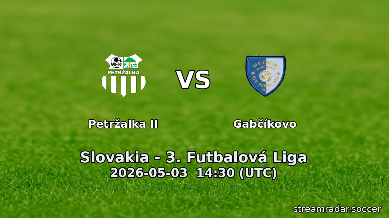 Petržalka II vs Gabčíkovo