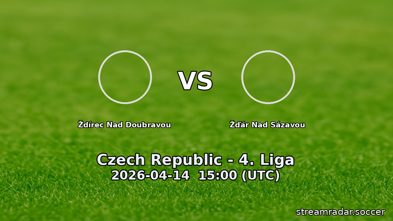 Ždírec Nad Doubravou vs Žďár Nad Sázavou