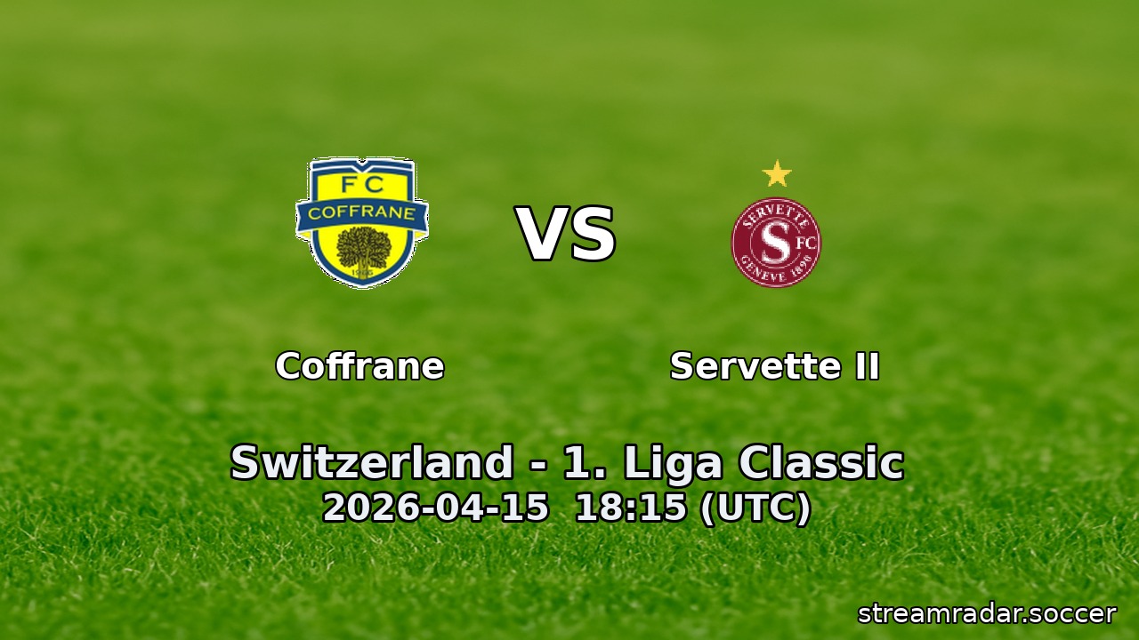 Coffrane vs Servette II