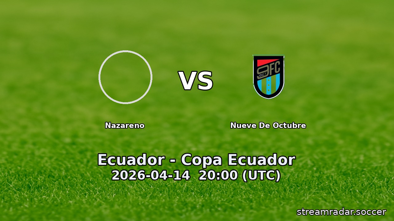 Nazareno vs Nueve De Octubre