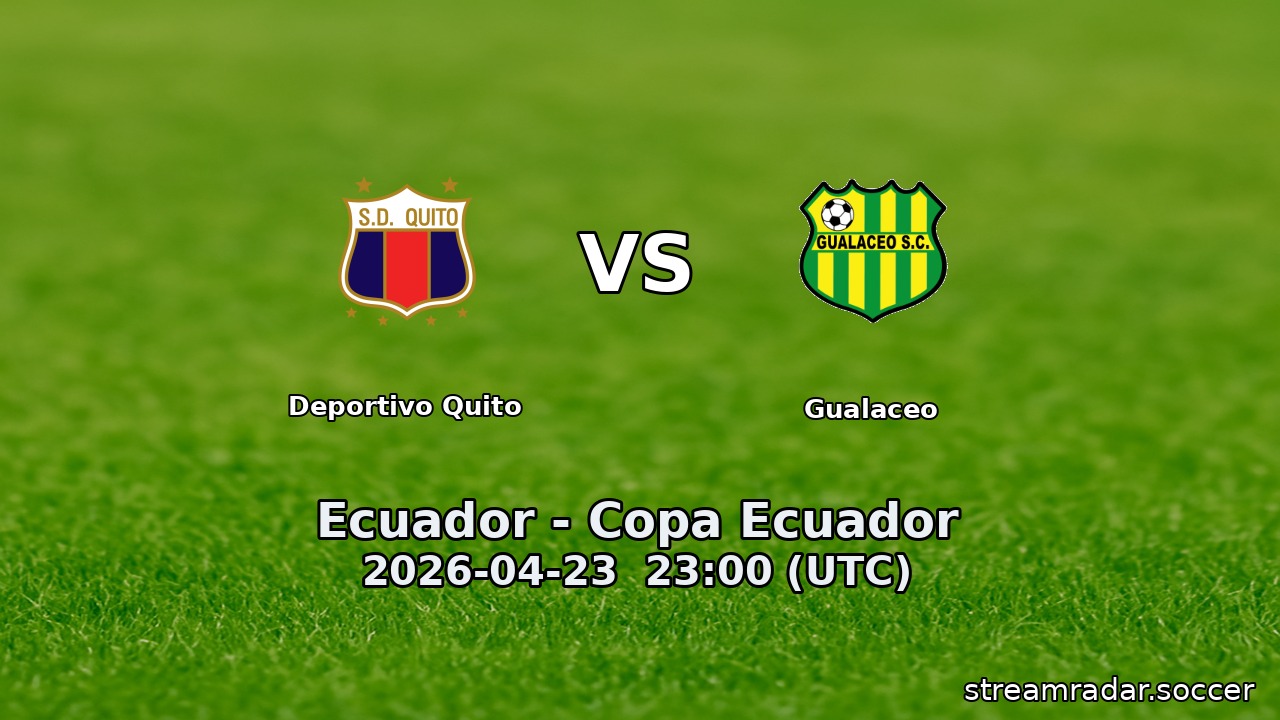 Deportivo Quito vs Gualaceo
