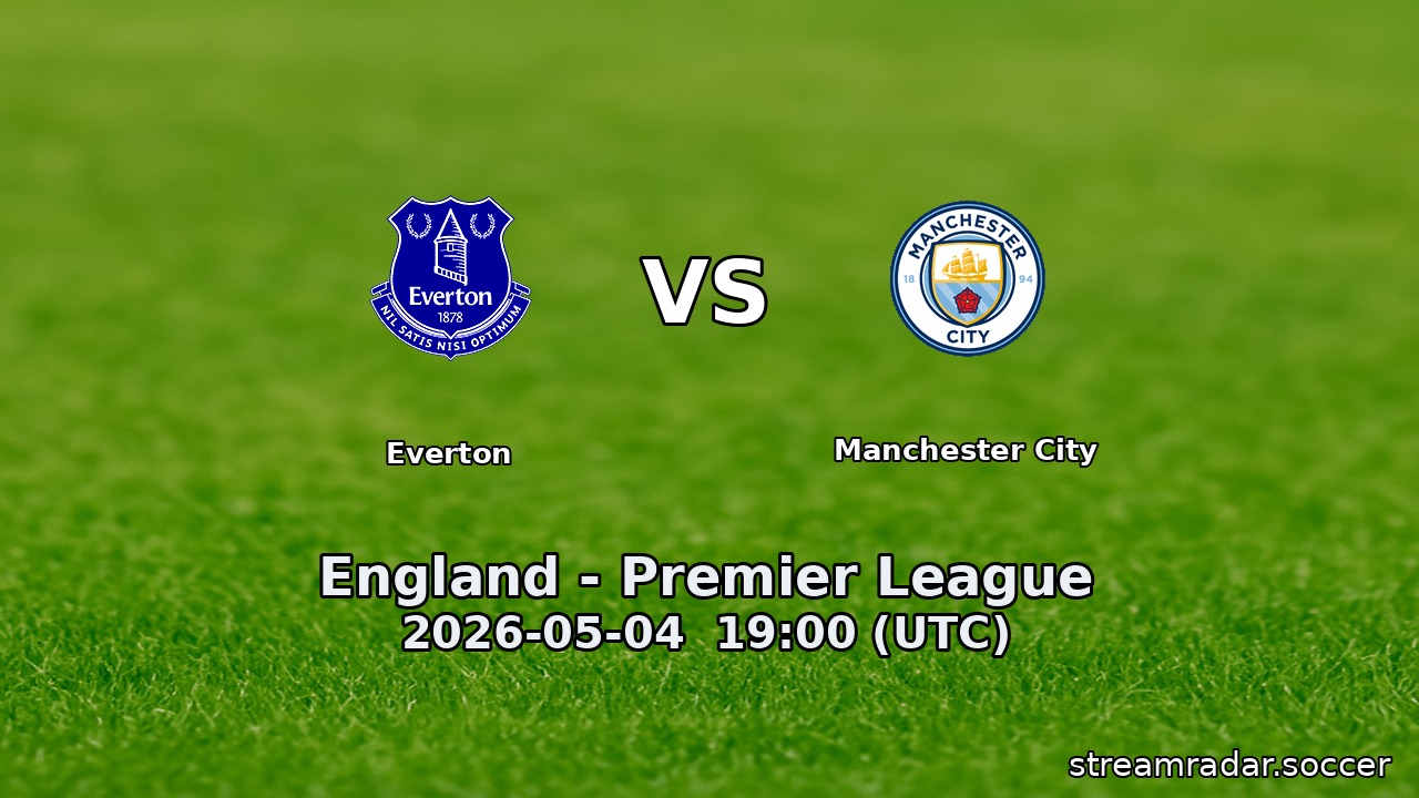 Everton vs Manchester City