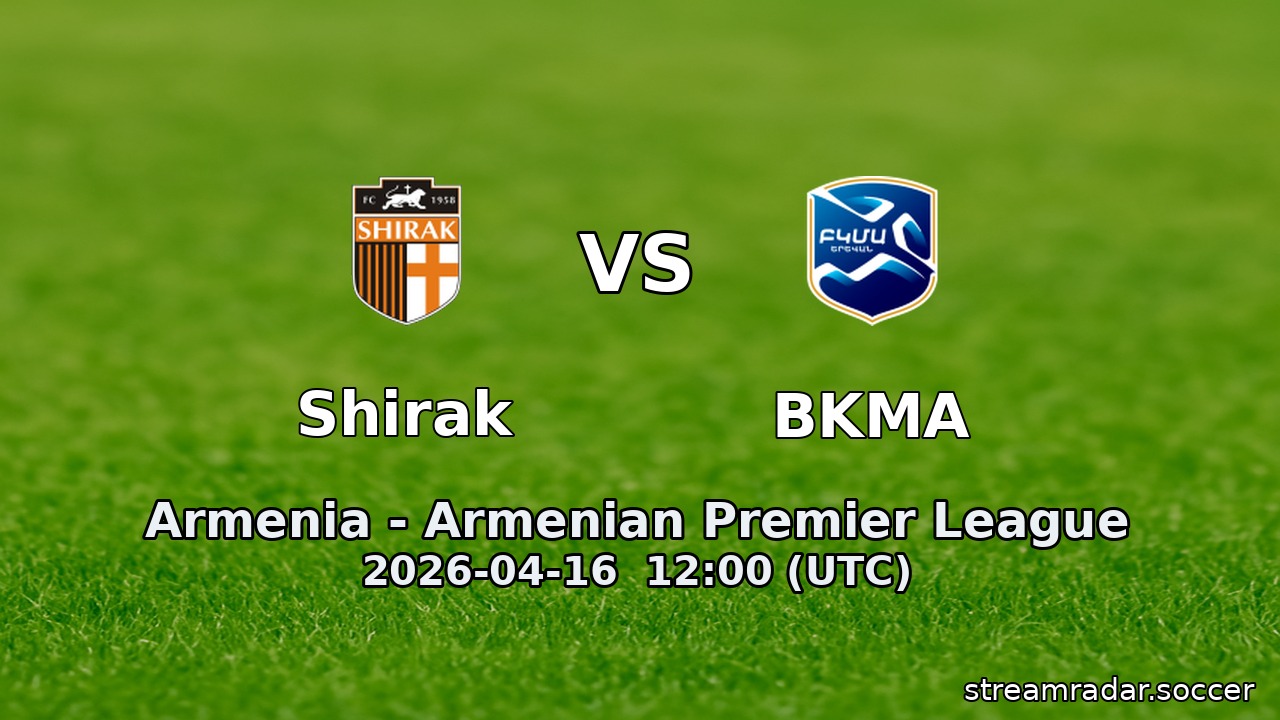 Shirak vs BKMA