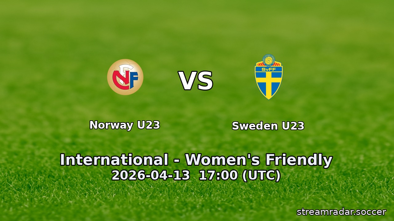 Norway U23 vs Sweden U23