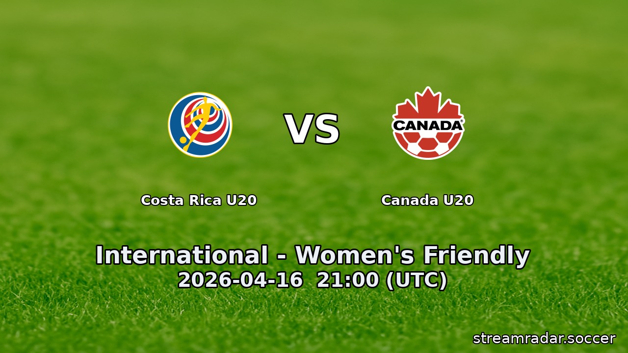 Costa Rica U20 vs Canada U20
