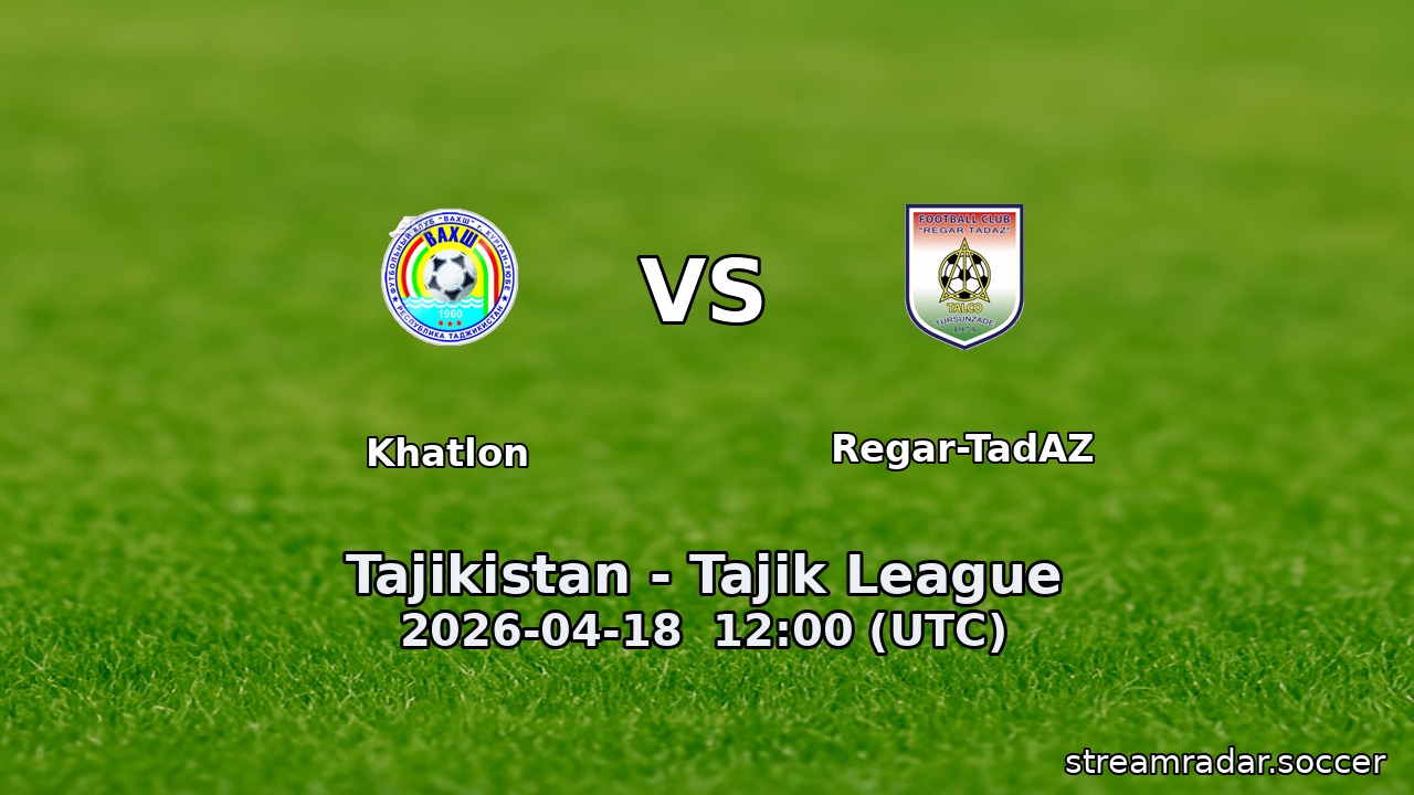 Khatlon vs Regar-TadAZ