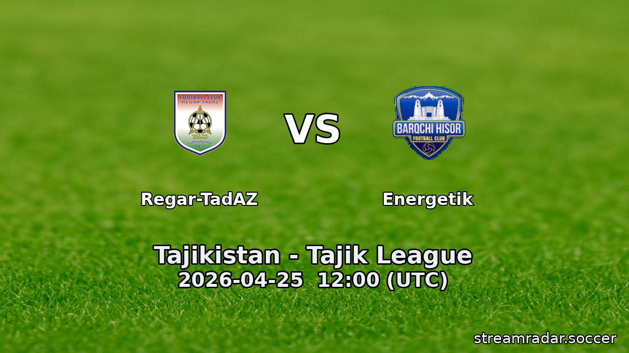 Regar-TadAZ vs Energetik