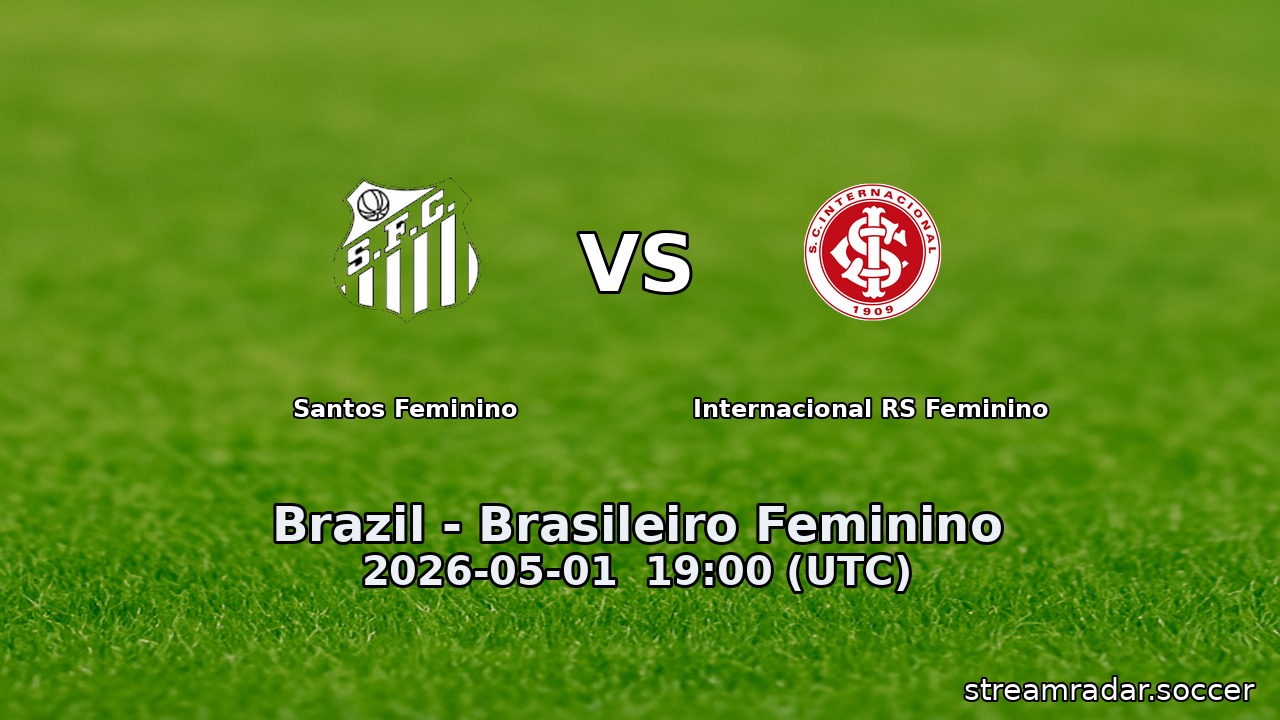Santos Feminino vs Internacional RS Feminino