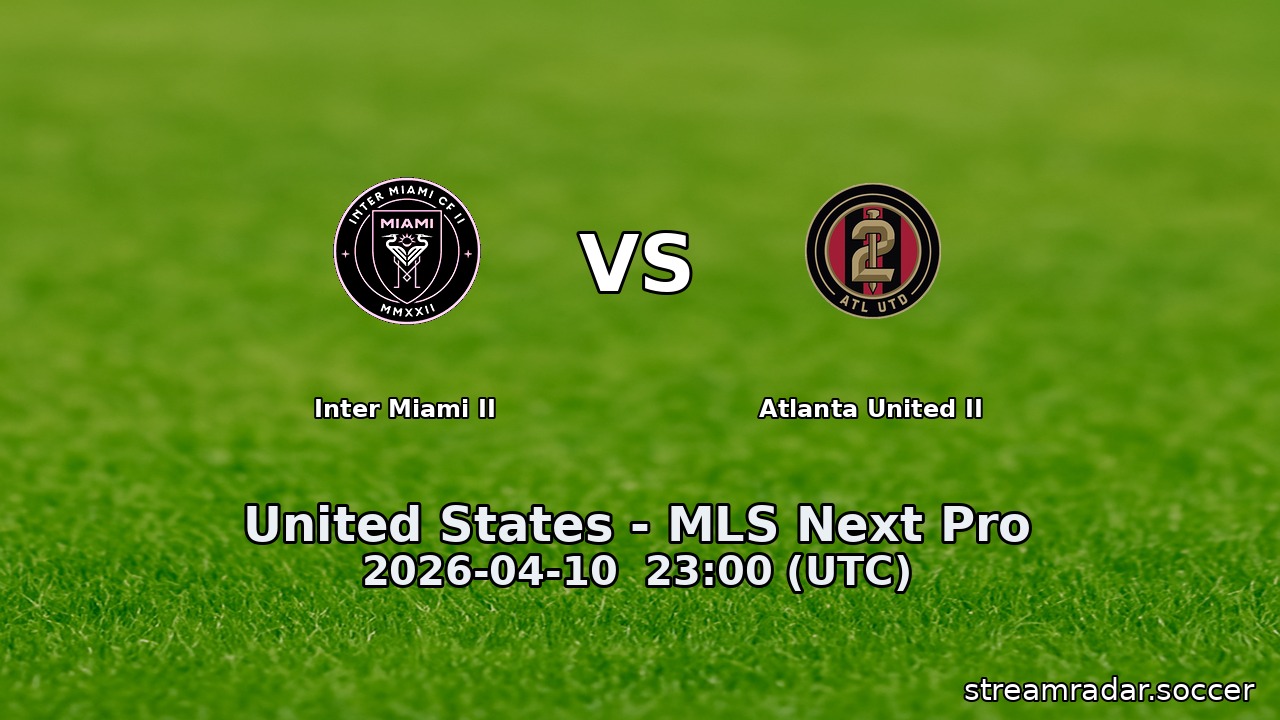 Inter Miami II vs Atlanta United II