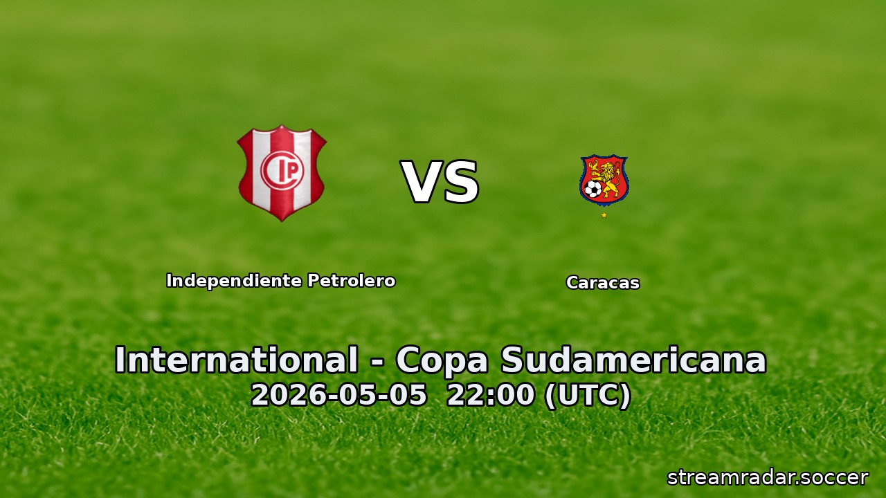 Independiente Petrolero vs Caracas