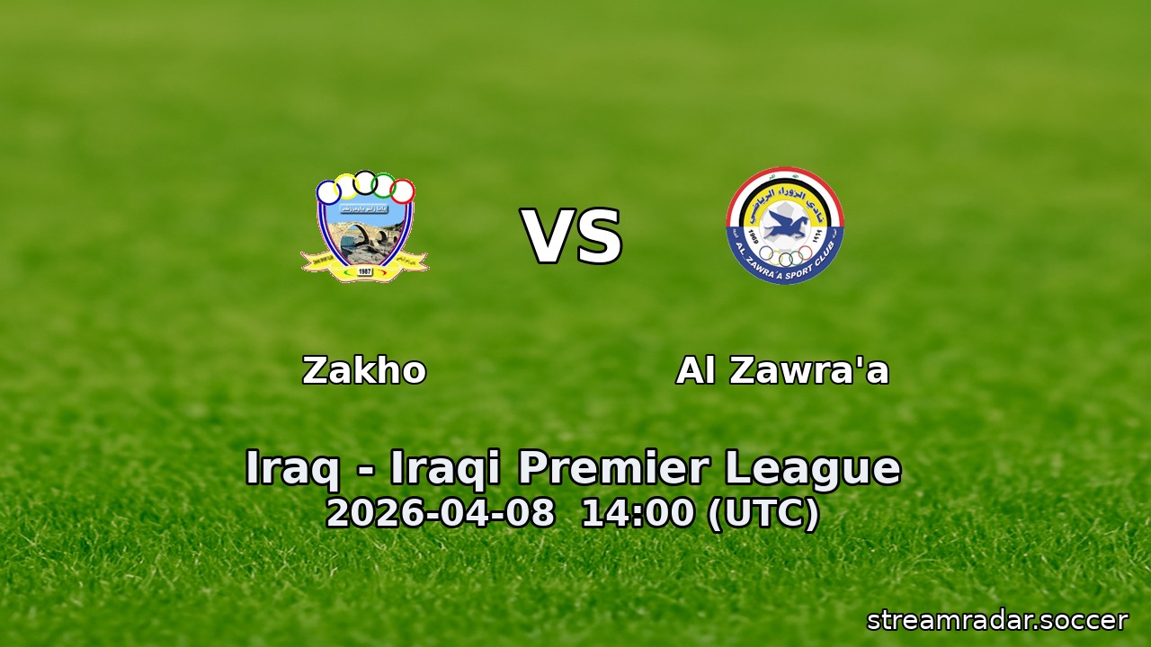 Zakho vs Al Zawra'a