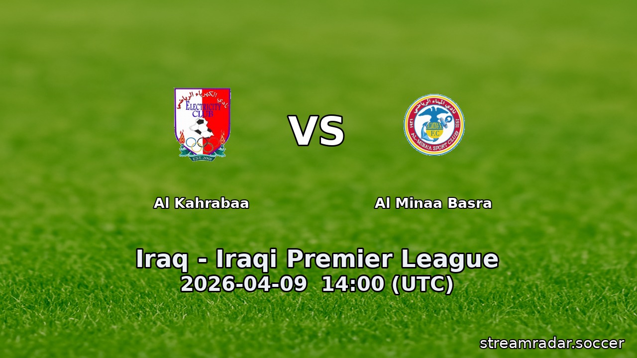 Al Kahrabaa vs Al Minaa Basra