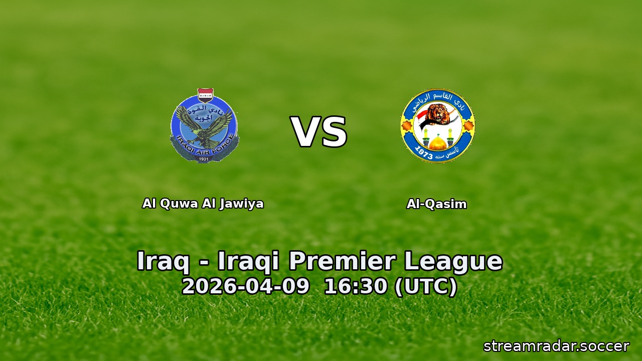 Al Quwa Al Jawiya vs Al-Qasim