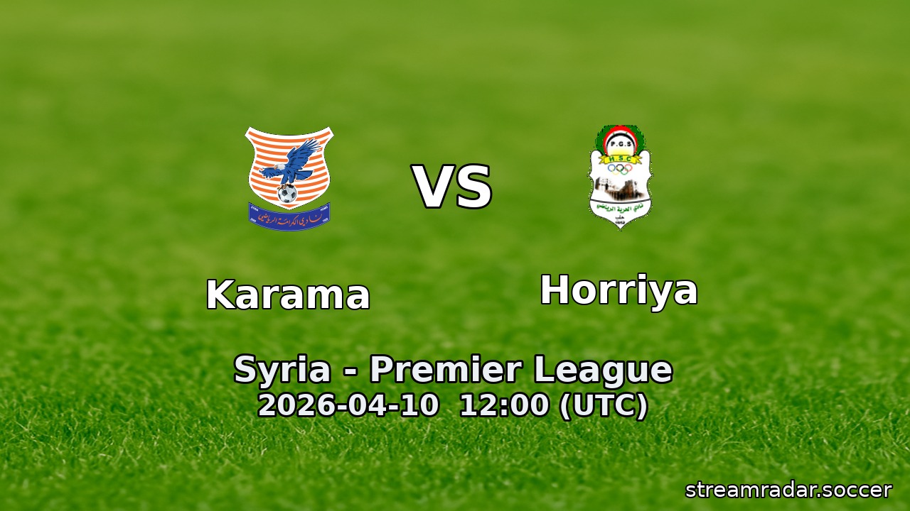 Karama vs Horriya