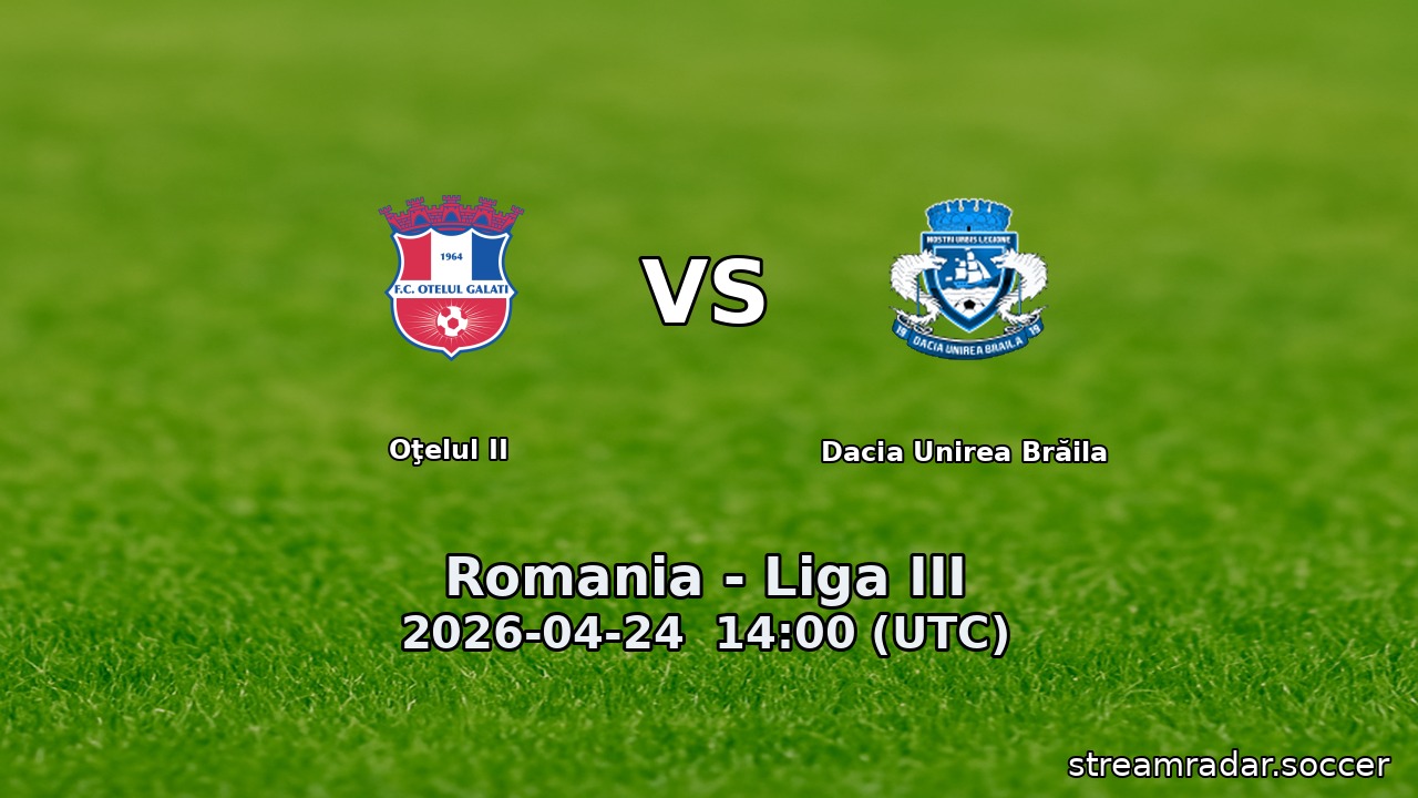 Oţelul II vs Dacia Unirea Brăila