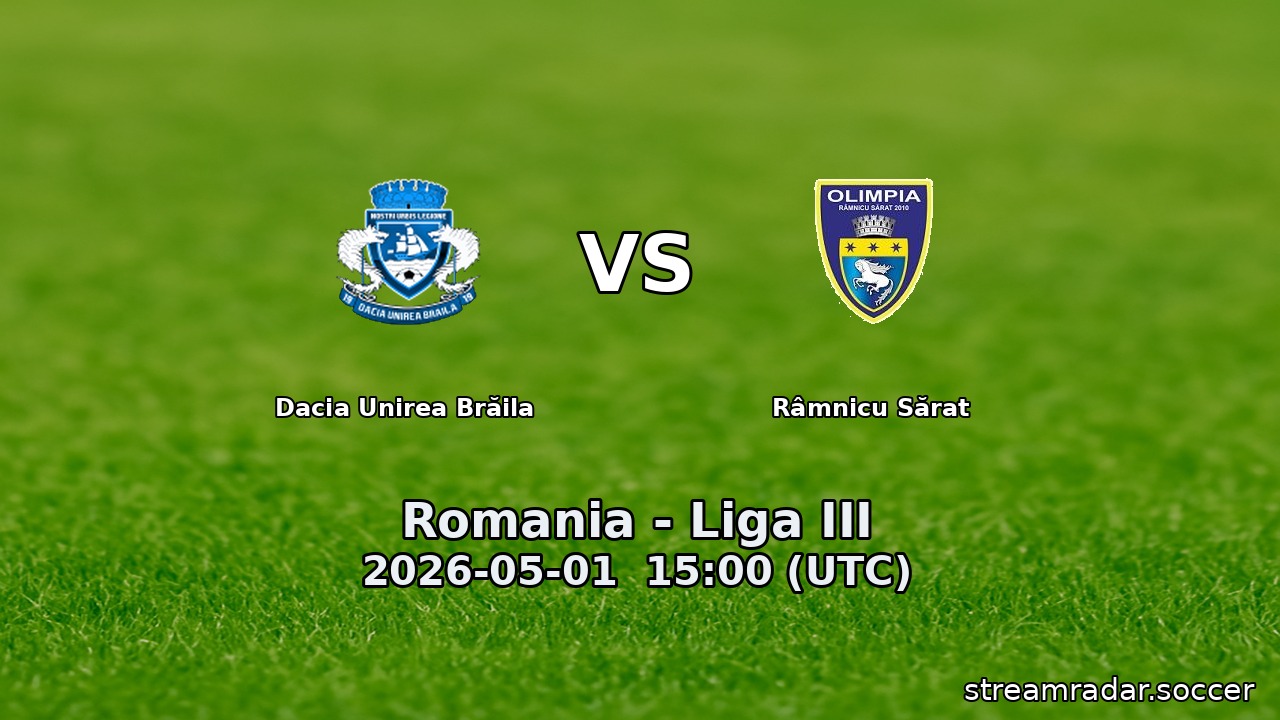 Dacia Unirea Brăila vs Râmnicu Sărat