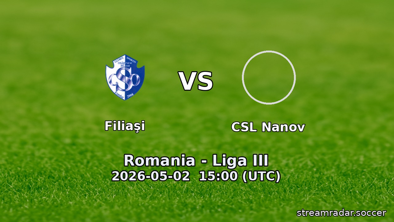 Filiaşi vs CSL Nanov