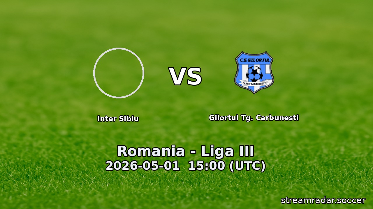 Inter Sibiu vs Gilortul Tg. Carbunesti
