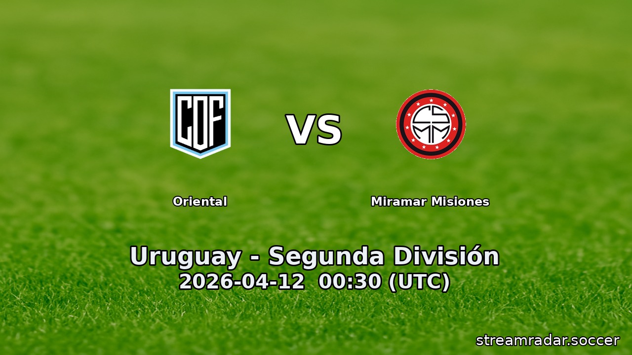 Oriental vs Miramar Misiones