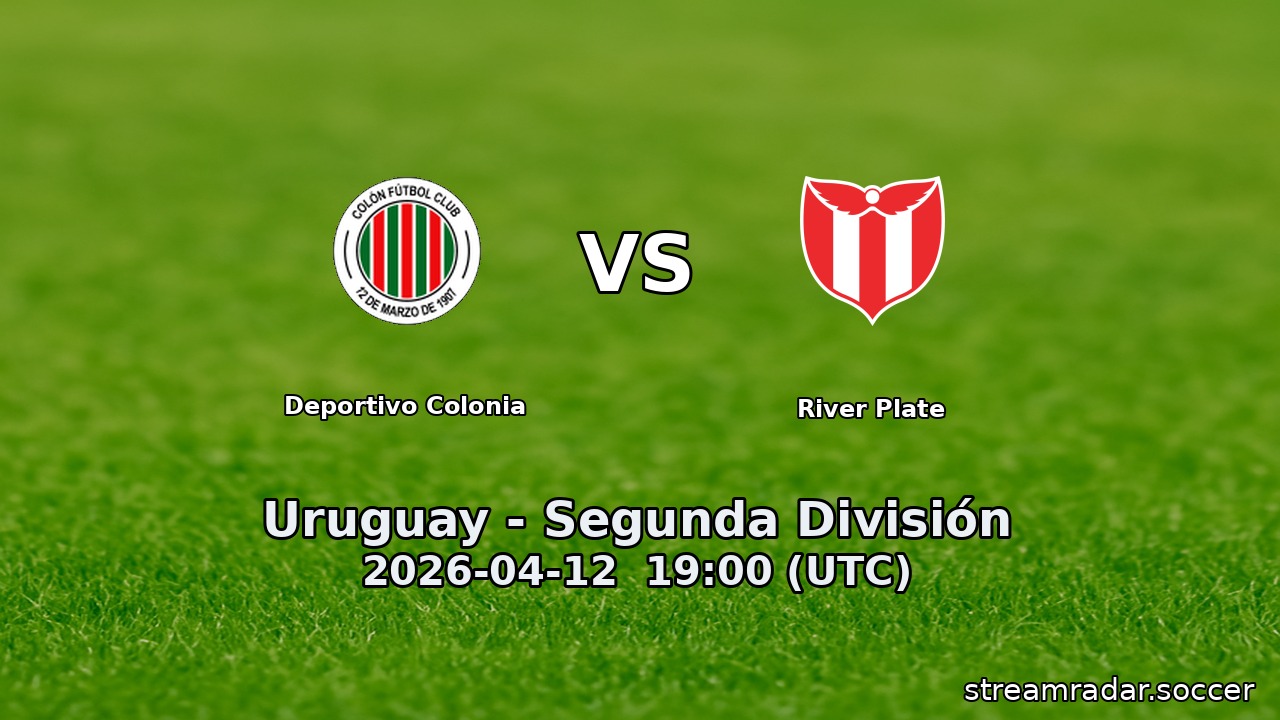 Deportivo Colonia vs River Plate