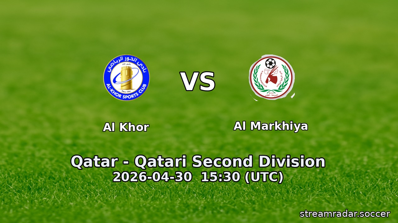 Al Khor vs Al Markhiya