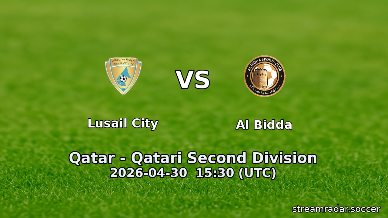 Lusail City vs Al Bidda