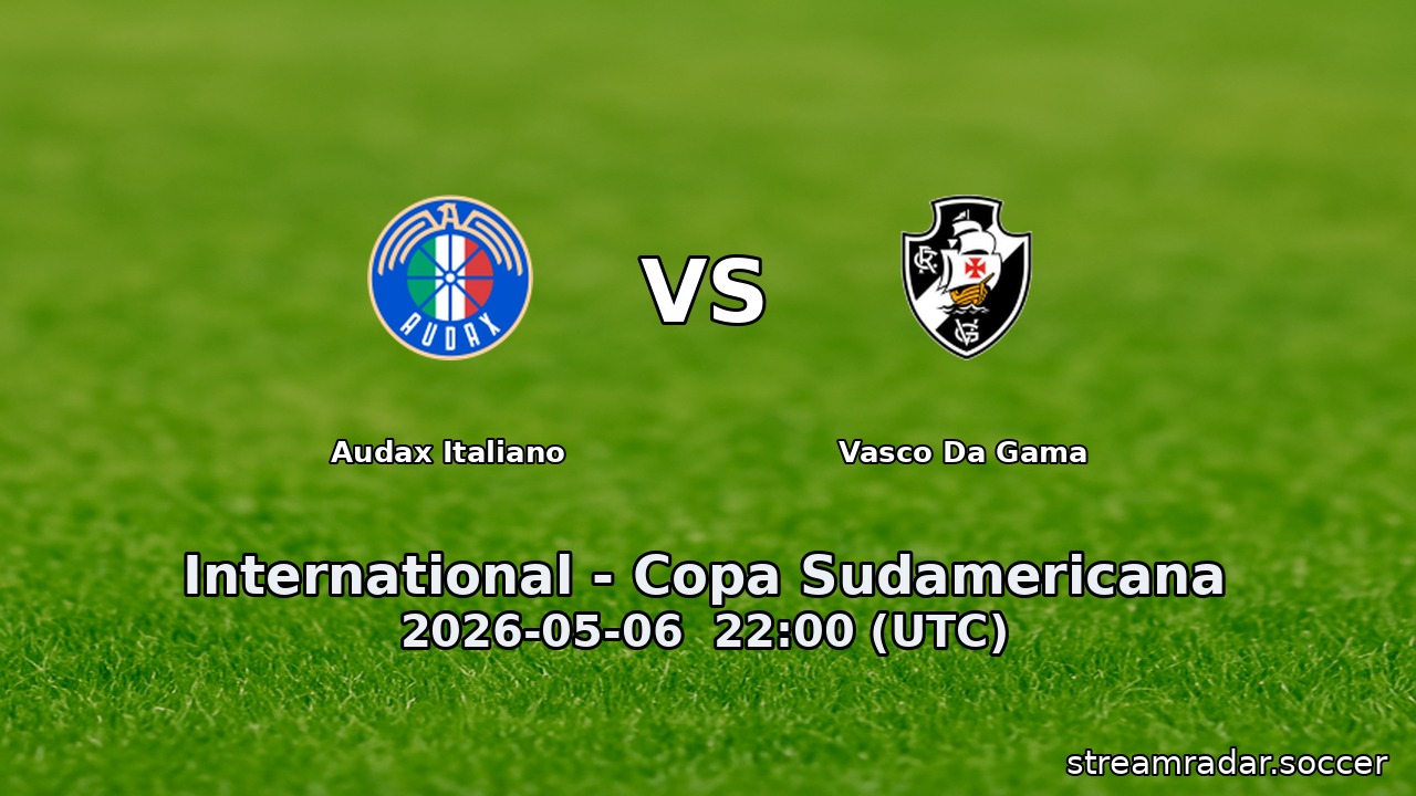 Audax Italiano vs Vasco Da Gama