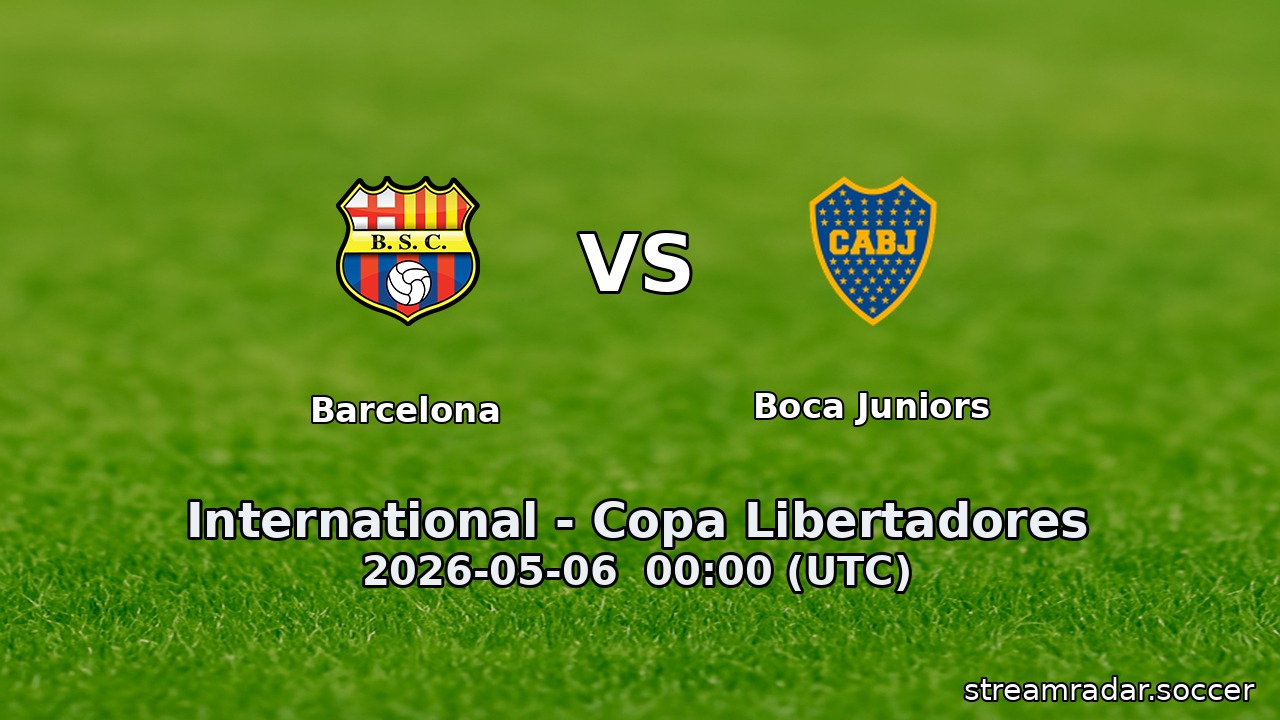Barcelona vs Boca Juniors