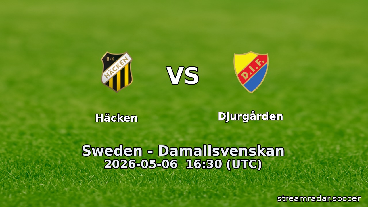 Häcken vs Djurgården
