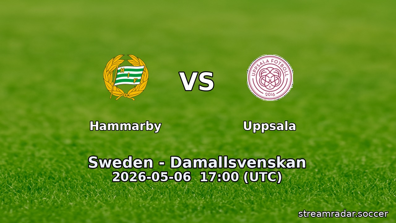 Hammarby vs Uppsala