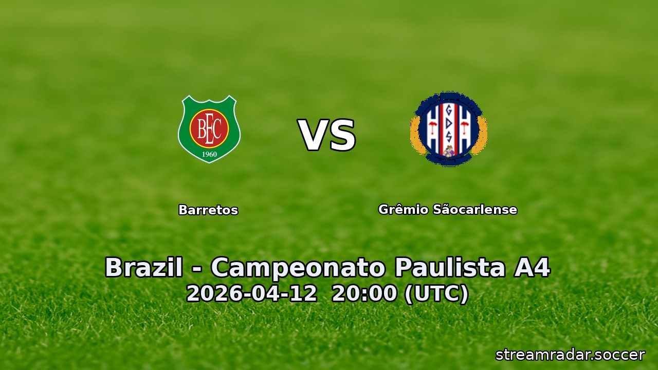 Barretos vs Grêmio Sãocarlense
