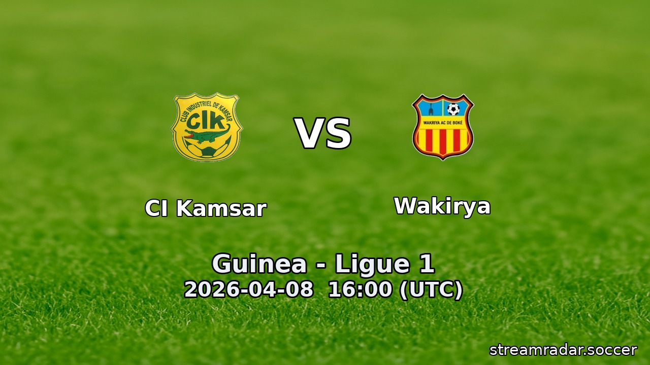 CI Kamsar vs Wakirya