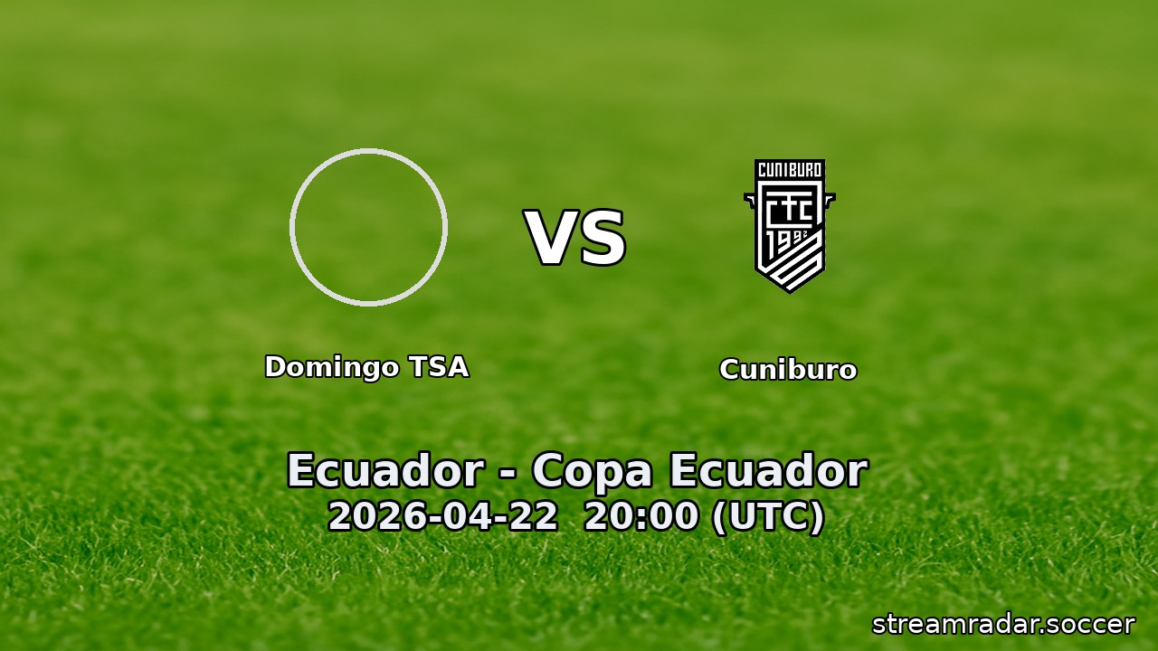 Domingo TSA vs Cuniburo