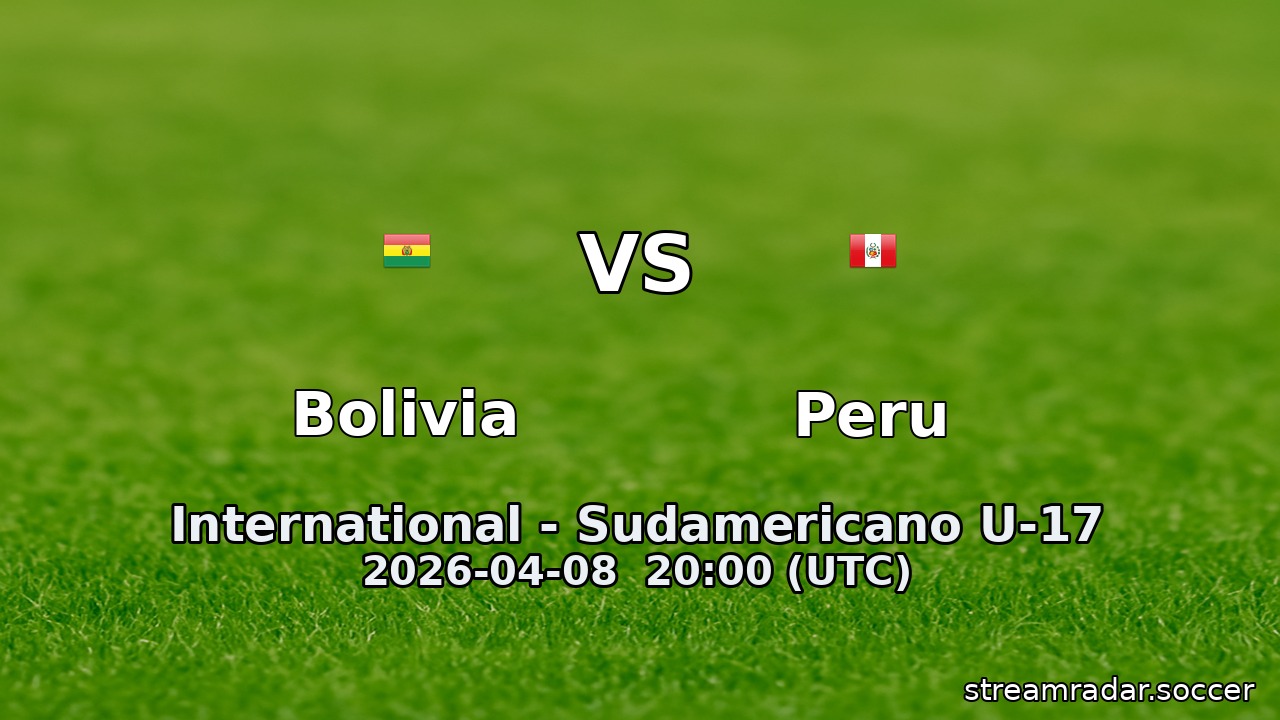 Bolivia vs Peru