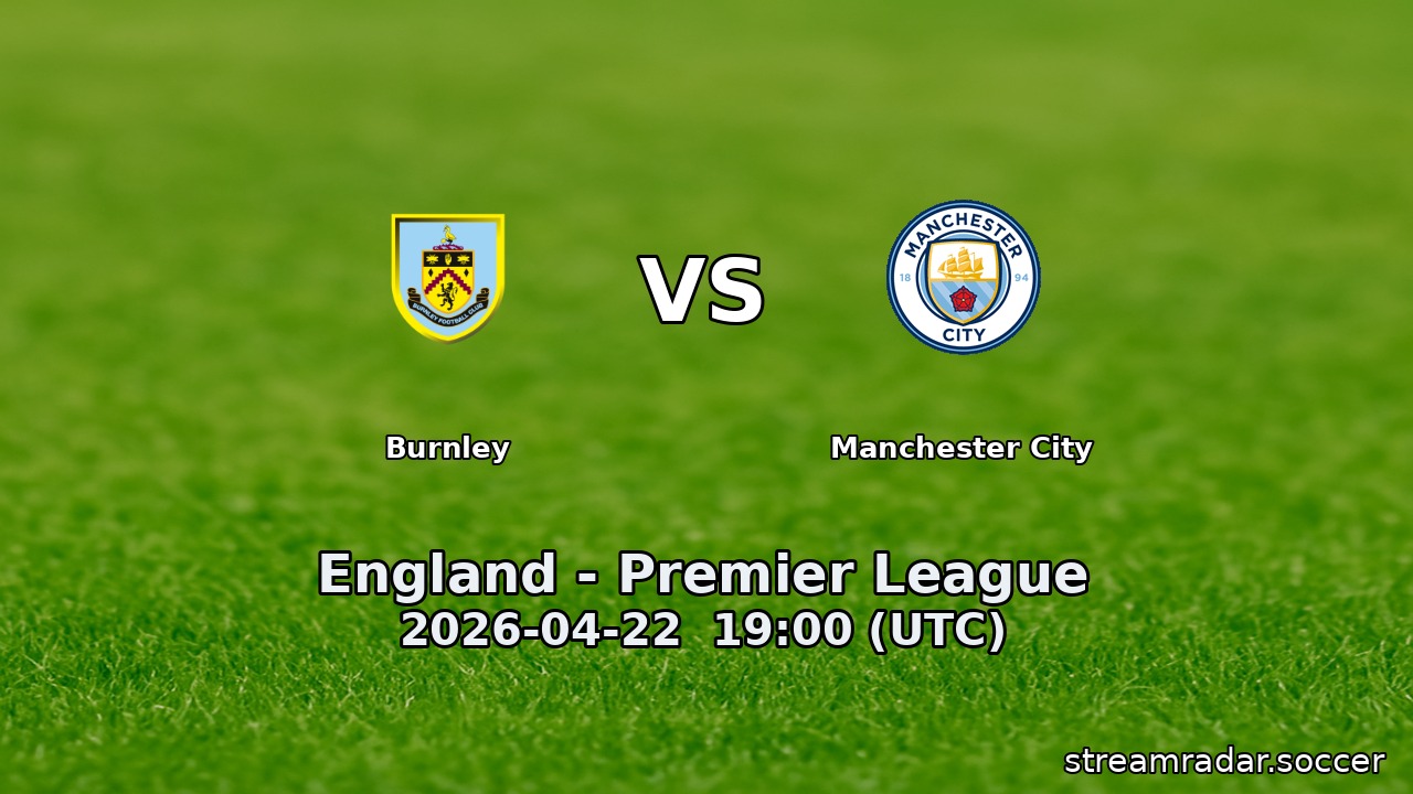 Burnley vs Manchester City