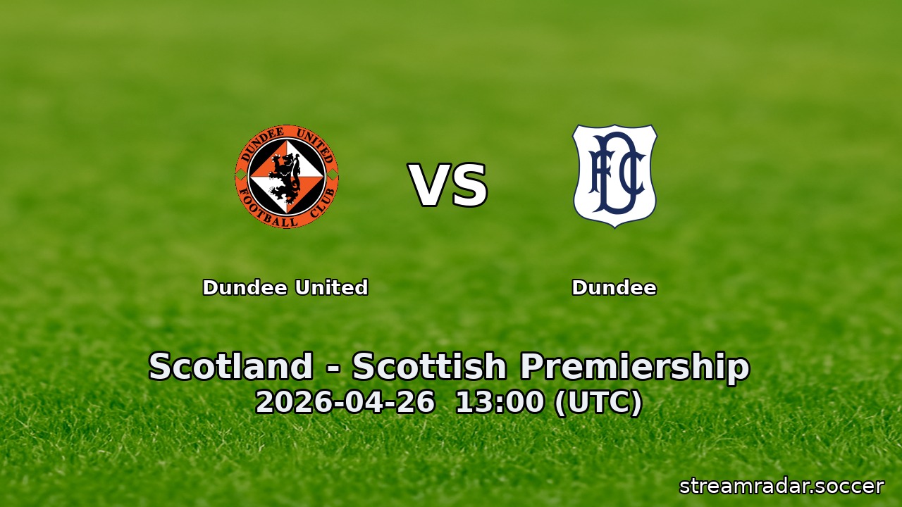 Dundee United vs Dundee