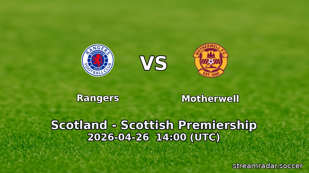 Rangers vs Motherwell