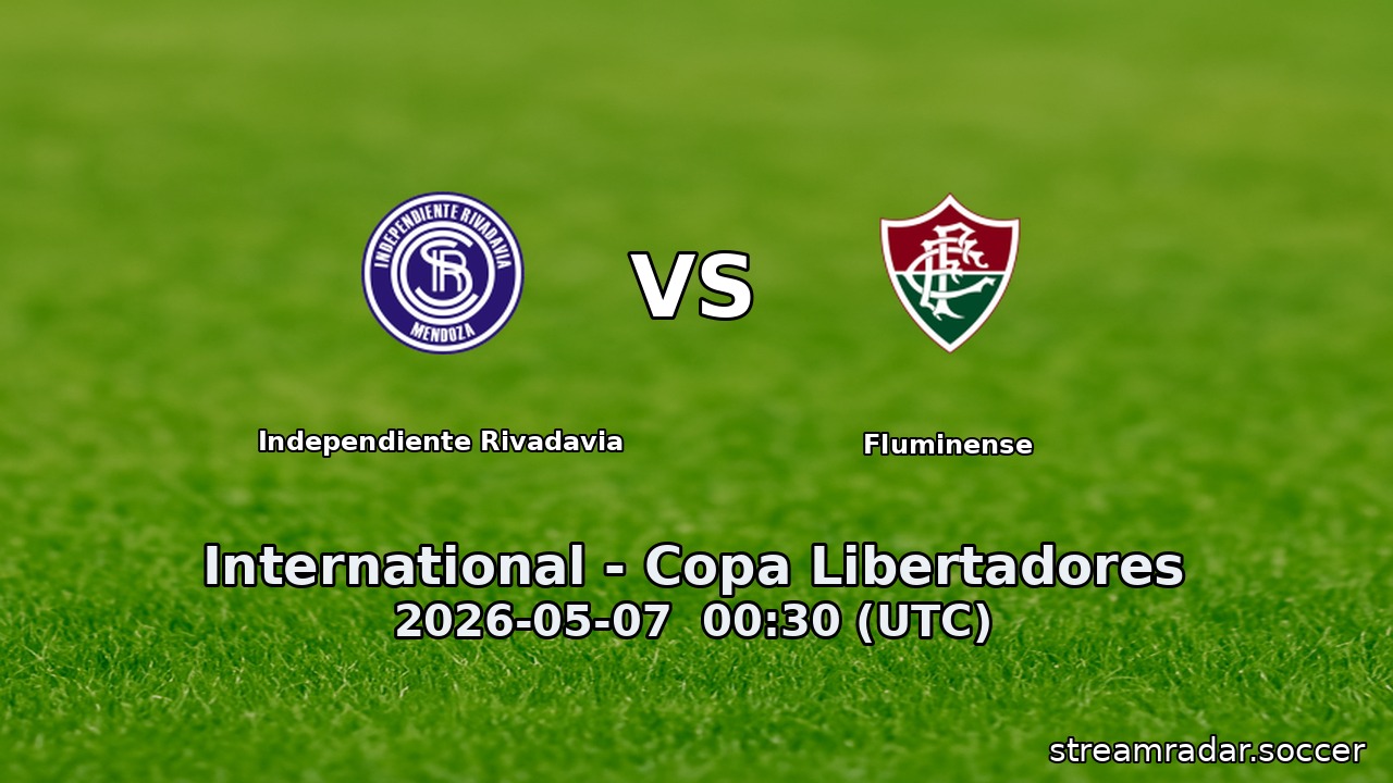 Independiente Rivadavia vs Fluminense