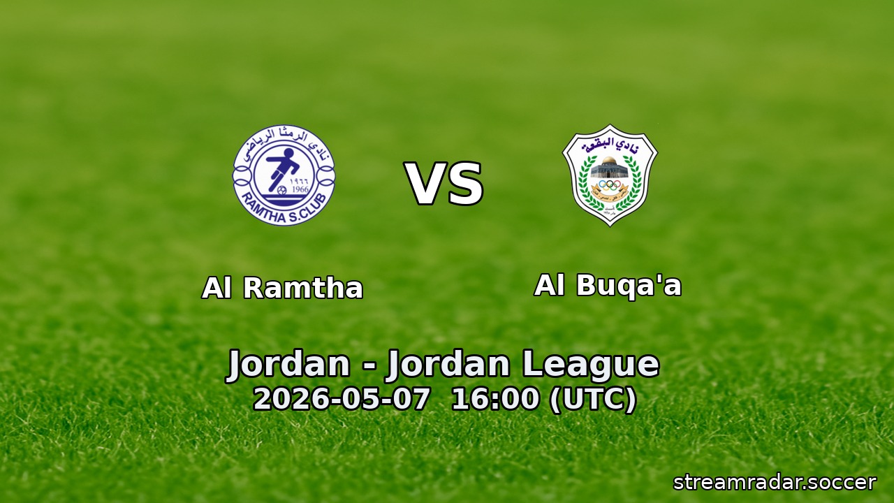 Al Ramtha vs Al Buqa'a