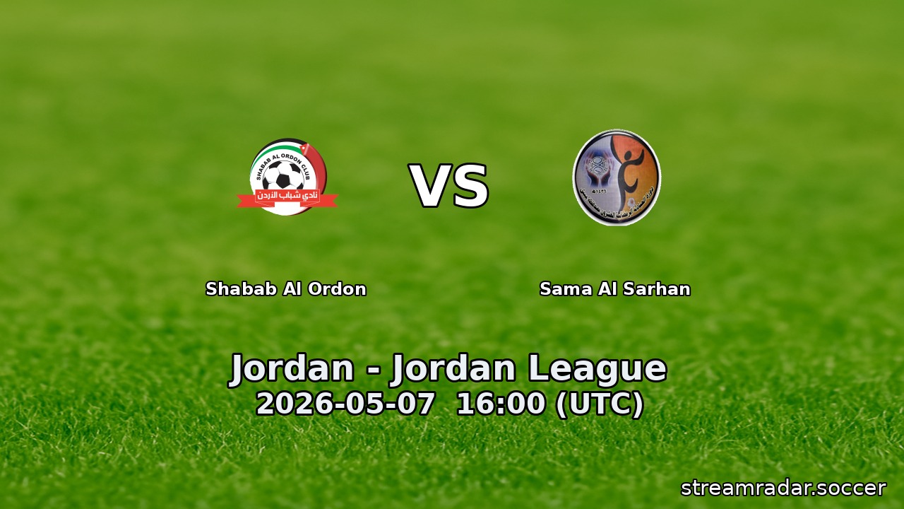 Shabab Al Ordon vs Sama Al Sarhan