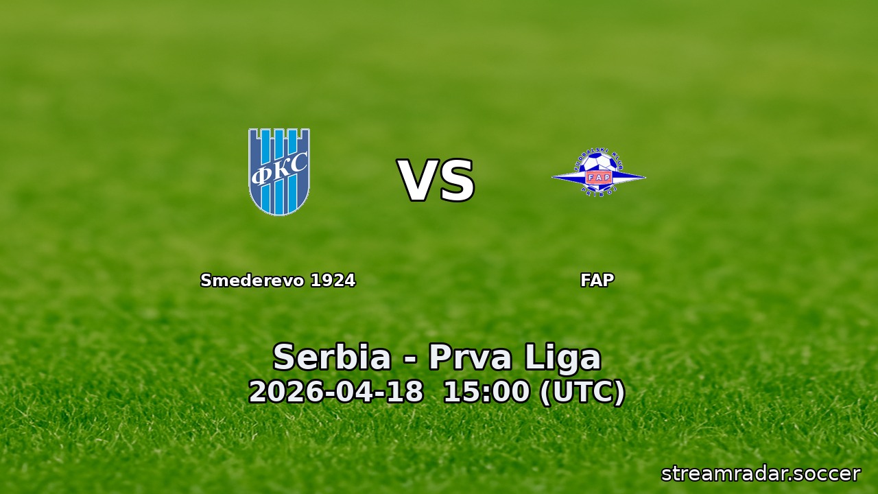 Smederevo 1924 vs FAP
