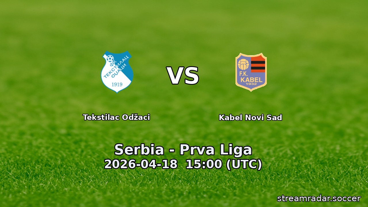Tekstilac Odžaci vs Kabel Novi Sad