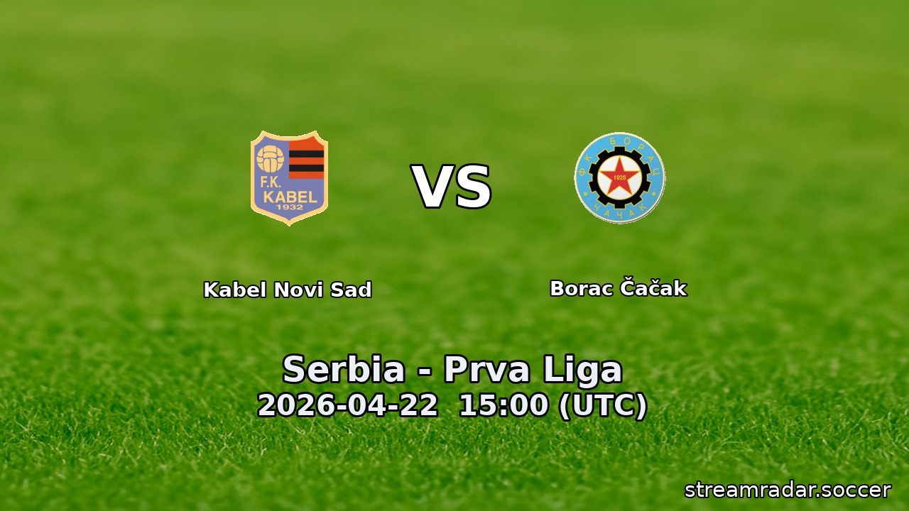 Kabel Novi Sad vs Borac Čačak