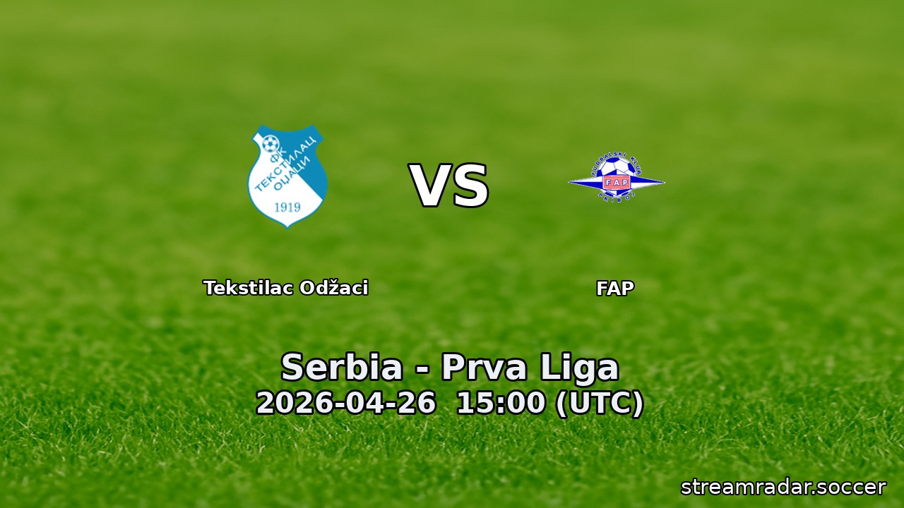 Tekstilac Odžaci vs FAP