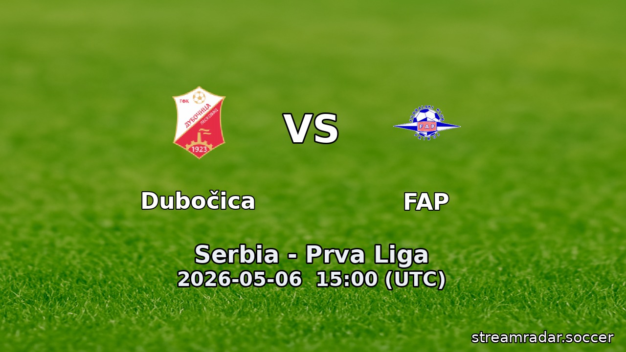 Dubočica vs FAP
