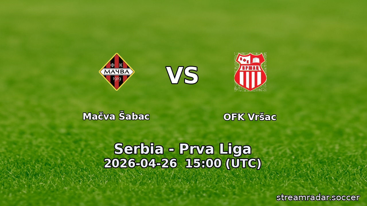 Mačva Šabac vs OFK Vršac